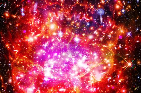 Foto de Fascinante galaxia con estrellas. Los elementos de esta imagen proporcionados por la NASA - Imagen libre de derechos