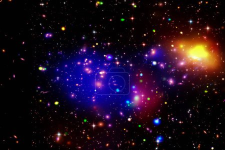 Foto de Nebulosa y galaxias en el espacio. Los elementos de esta imagen proporcionados por la NASA - Imagen libre de derechos