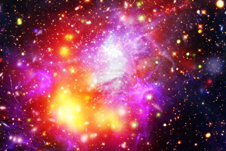 Photo for Colorful starry outer space background. The elements of this image furnished by NASA - Royalty Free Image
