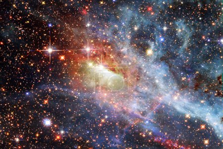 Foto de Hermosa galaxia y estrellas. Los elementos de esta imagen proporcionados por la NASA - Imagen libre de derechos