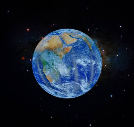Foto de Vista dramática, tierra. Los elementos de esta imagen proporcionados por la NASA - Imagen libre de derechos