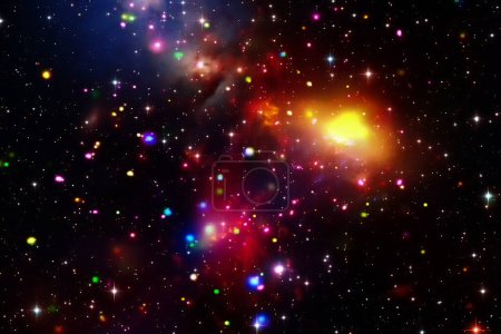 Téléchargez les photos : Nébuleuse et galaxies dans l'espace. Les éléments de cette image fournis par la NASA - en image libre de droit