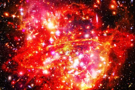 Téléchargez les photos : Vue incroyable sur la galaxie et les étoiles. Les éléments de cette image fournis par la NASA - en image libre de droit