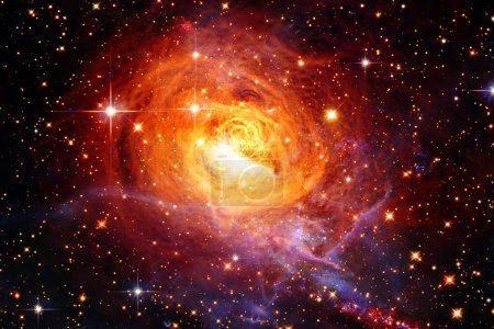 Foto de Hermosa galaxia y estrellas. Los elementos de esta imagen proporcionados por la NASA - Imagen libre de derechos