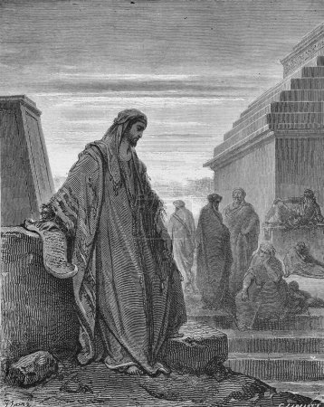 Téléchargez les photos : Le prophète Daniel dans l'ancien livre La Bible en images, par G. Doreh, 189 - en image libre de droit