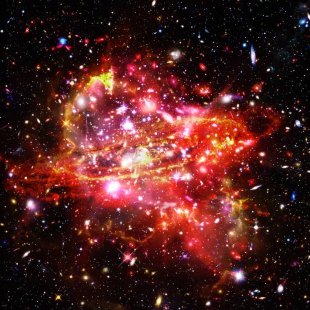 Foto de Una galaxia notable. Estrellas, nebulosa, gas espacial. Los elementos de esta imagen proporcionados por la NASA - Imagen libre de derechos
