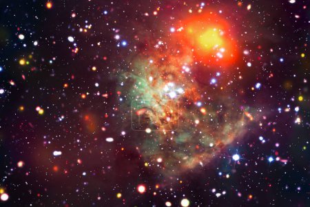 Foto de Galaxia y estrellas. Los elementos de esta imagen proporcionados por la NASA - Imagen libre de derechos