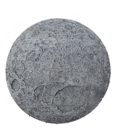Foto de La superficie lunar en el viejo libro la enciclopedia del pueblo, por identificación Sytina, 1912, Moscú, vol. 6. - Imagen libre de derechos