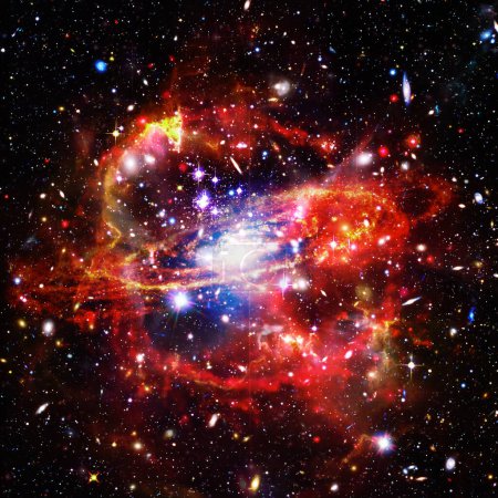 Téléchargez les photos : Remarquable galaxie. Étoiles, nébuleuse, gaz spatial. Les éléments de cette image fournis par la NASA - en image libre de droit