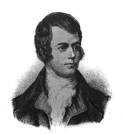 Robert Burns was a Scottish poet and lyricist in the old book the History essays, by V.M. Friche, 1908, Moscow