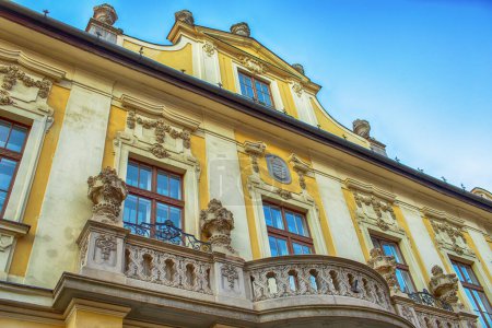 Historical building of post office in Eger,Hungary. High quality photo
