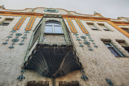 Fassade des Deutschen Palastes in Szeged, Hugary. Hochwertiges Foto