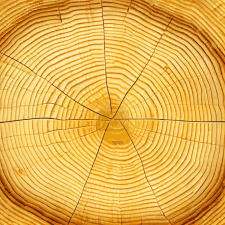 Texture réaliste du plus grand arbre vert au monde, fabriqué aux États-Unis - Illustration vectorielle