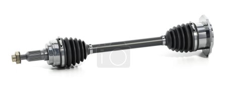 Car front axle shaft isolated on white background. 3D illustration.