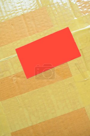 Photo for Brown cardboard paper box, paper textured background - Royalty Free Image