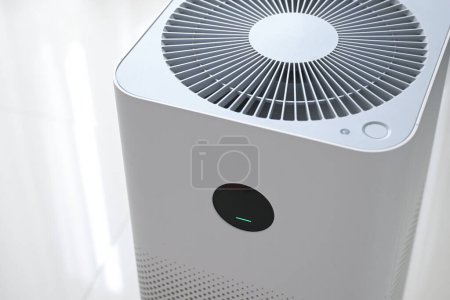 air purifier technology clean dust pm 2.5 in living room inside home for healthy care of respiratory system