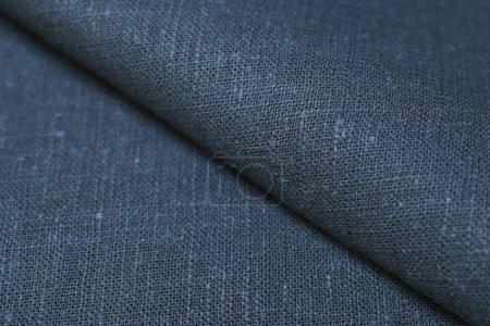 cáñamo gris oscuro viscosa tela natural tela color; saco textura áspera de fondo abstracto moda textil