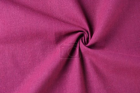 Foto de Textura de algodón rojo color de la industria textil de la tela, imagen abstracta para el fondo de diseño de tela de moda - Imagen libre de derechos