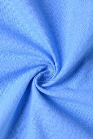 Foto de Textura de algodón azul color de la industria textil de la tela, imagen abstracta para el fondo de diseño de tela de moda - Imagen libre de derechos