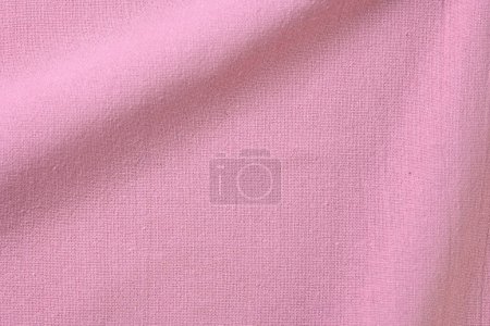 Foto de Rosa rosa algodón textura color de la industria textil de la tela, imagen abstracta para tela de moda diseño fondo - Imagen libre de derechos