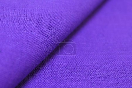 Foto de Púrpura cáñamo viscosa tela natural tela color, saco textura áspera de fondo abstracto de moda textil - Imagen libre de derechos