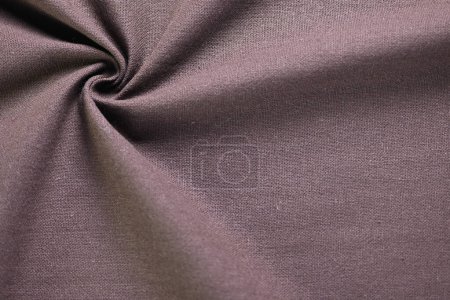 Foto de Color de textura de algodón marrón oscuro de la industria textil de la tela, imagen abstracta para el fondo de diseño de tela de moda - Imagen libre de derechos