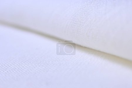 Foto de Cáñamo blanco viscosa tela natural, saco textura áspera de fondo abstracto de moda textil - Imagen libre de derechos