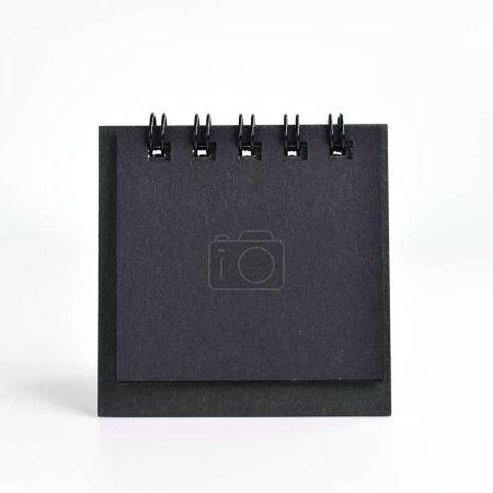 Foto de Calendario negro en blanco aislado sobre fondo blanco - Imagen libre de derechos