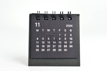 Foto de Negro 2024 calendario aislado sobre fondo blanco - Imagen libre de derechos