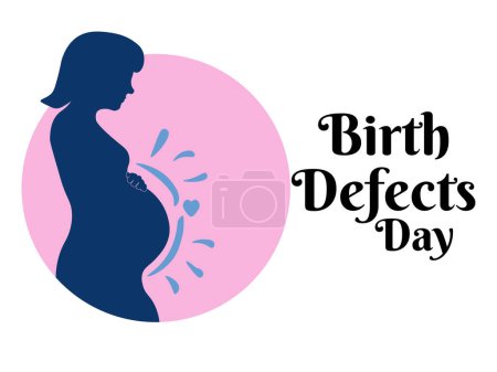 Illustration for Birth Defects Day, idea for design on the theme of health and medicine vector illustration - Royalty Free Image
