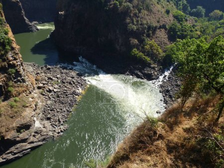 Photo for View of the Zambezi, behind the Victoria Falls - Royalty Free Image