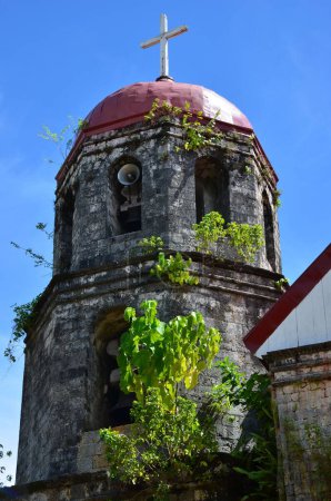 Ancient bell tower of a church on Siquijor island, Philippines