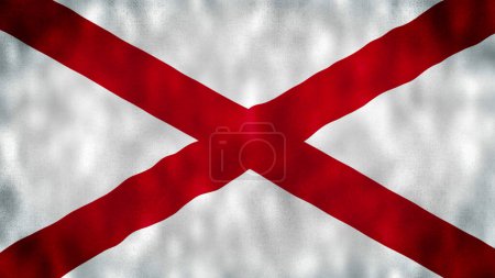 Photo for Alabama State Flag | United States state flag. The flag of the State of Alabama. USA. America. High detailed flag illustration. - Royalty Free Image
