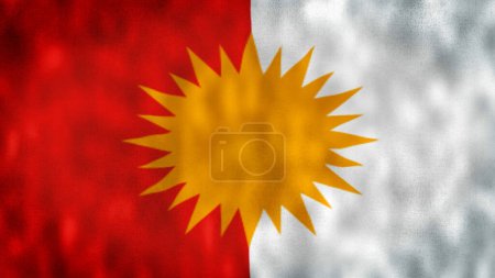 Foto de Bandera de Yazidis ilustración. Ilustración 4K de alta calidad. Bandera de Ezidi. - Imagen libre de derechos