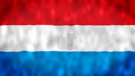 Photo for Luxembourg National Flag - 4K seamless loop animation of the Luxembourger flag. Highly detailed realistic 3D rendering - Royalty Free Image