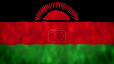 Photo for National illustration Sign of Malawi, illustration Malawi flag, The national flag of Malawi illustration 4K - Royalty Free Image