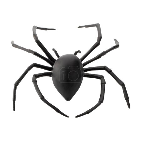 Photo for Fake rubber spider toy isolated over a white background - Royalty Free Image