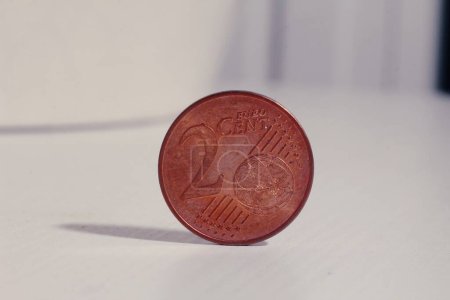 Photo for Close up of a 2 cents coin . - Royalty Free Image