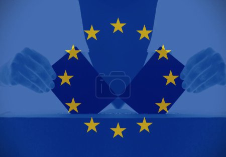 Foto de Concepto de votación política europea. - Imagen libre de derechos