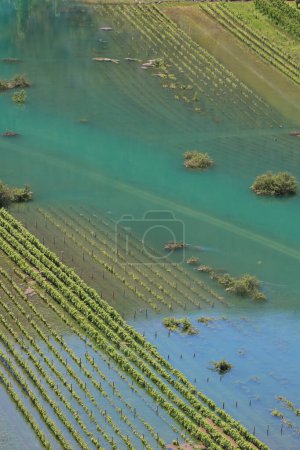 Photo for Aerial view of the river in the mountains - Royalty Free Image