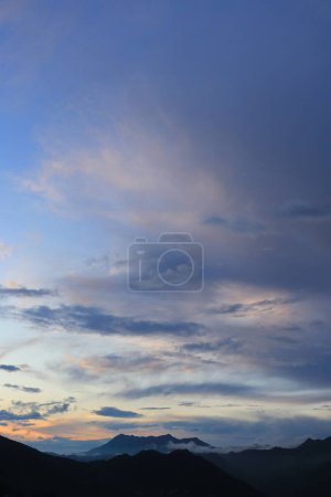 Photo for Beautiful sunset over the mountain. nature - Royalty Free Image
