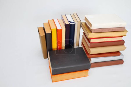 Photo for Stack of books on white background - Royalty Free Image