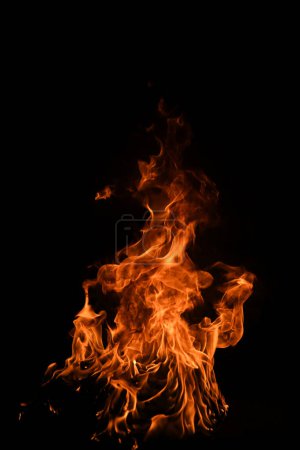 Photo for Fire flame texture for banner background. Burn abstract lights. Burning big flame. Blaze flames overlay background - Royalty Free Image