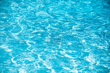 Photo for Background of water, surface blue swimming pool - Royalty Free Image