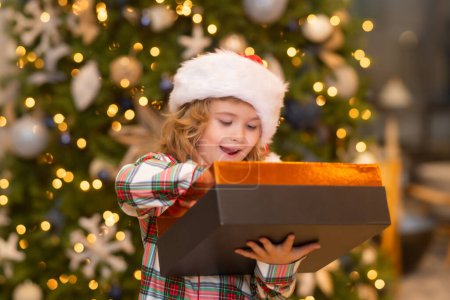 Photo for Child preparing for the Christmas and New Year holidays - Royalty Free Image