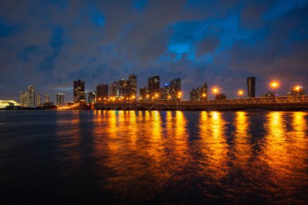 Photo for Miami downtown, skyline of Miami at hight - Royalty Free Image