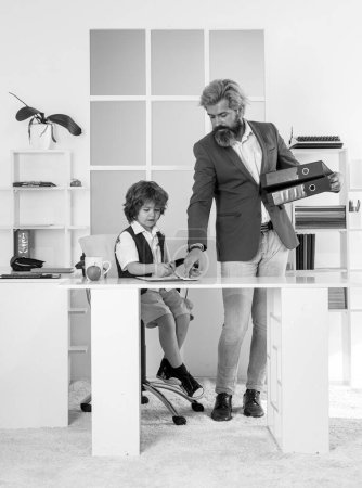 Photo for Family business. Father and son in office - Royalty Free Image