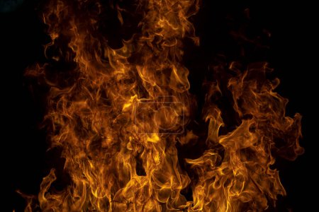 Flamme brennt Feuer Flamme auf Kunst Textur Hintergrund