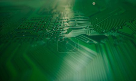 Photo for Electronic circuit board background. Abstract digital technology background. Electronic computer hardware technology. Motherboard digital chip. Tech background - Royalty Free Image