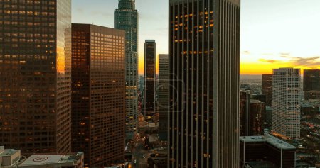 Foto de Rascacielos de Los Ángeles, California. Los Ángeles, California, paisaje urbano del centro - Imagen libre de derechos